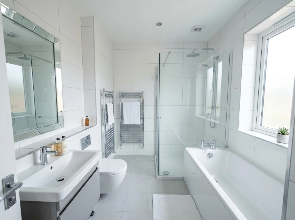 Clean bathroom after addressing mould and extractor issues in Blackwall