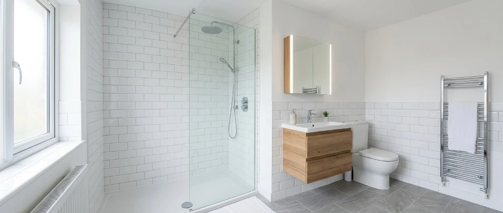Clean bathroom after mould treatment in Blackwall, Canary Wharf