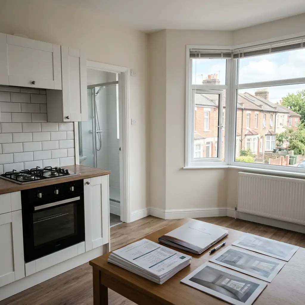 Inspection report and completion photos ready after Claremont Close end-of-tenancy clean
