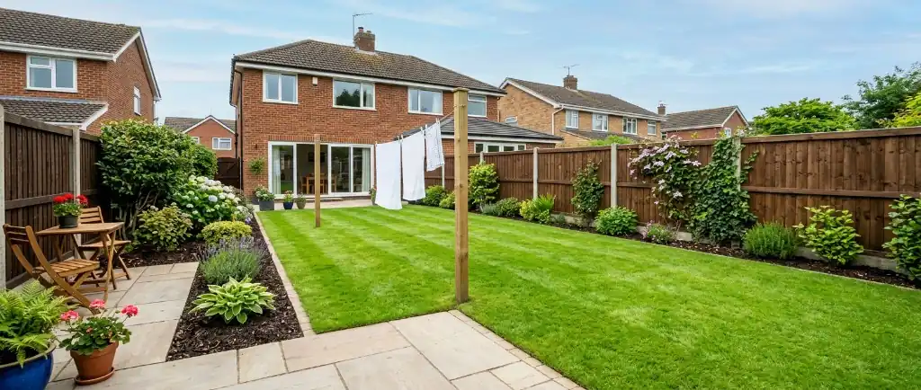 Garden clean-up and clothesline case study on Ashford Road, London