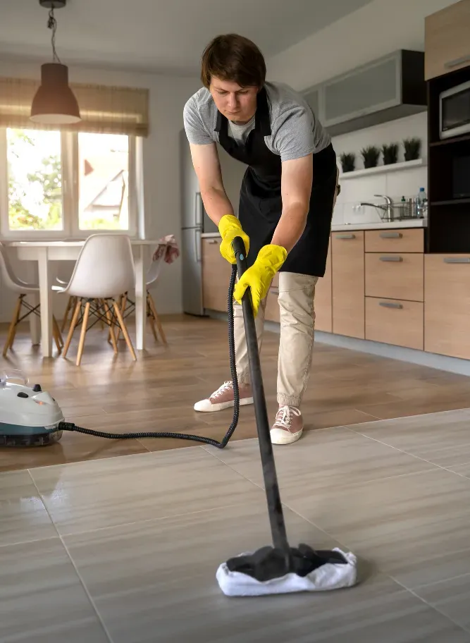 Professional end of tenancy cleaning team preparing a London rental property