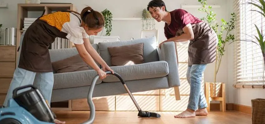 Living room cleaning checklist for end of tenancy handover in London
